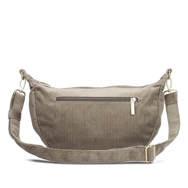 Beuteltasche Mademoiselle Halfmoon Bag M70 Cord Mocca, Farbe: beige, Marke: Zwei, EAN: 4250257940253, Abmessungen in cm: 34x18x11, Bild 5 von 6