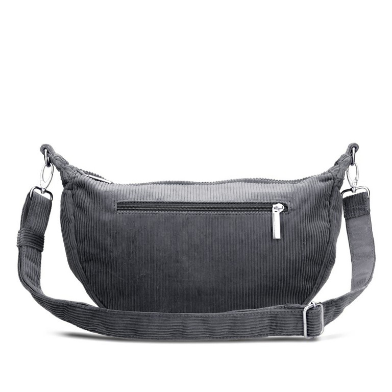 Beuteltasche Mademoiselle Halfmoon Bag M70 Cord Polar, Farbe: grau, Marke: Zwei, EAN: 4250257940260, Abmessungen in cm: 34x18x11, Bild 5 von 6