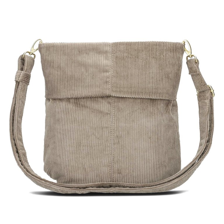 Umhängetasche Mademoiselle M90 Cord Mocca, Farbe: beige, Marke: Zwei, EAN: 4250257940147, Abmessungen in cm: 27x28x13, Bild 6 von 7