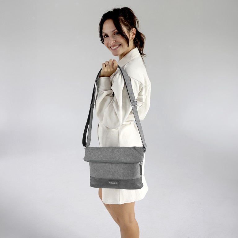 Umhängetasche Olli OT6 Grey, Farbe: grau, Marke: Zwei, EAN: 4250257938755, Abmessungen in cm: 28x20x8, Bild 6 von 7
