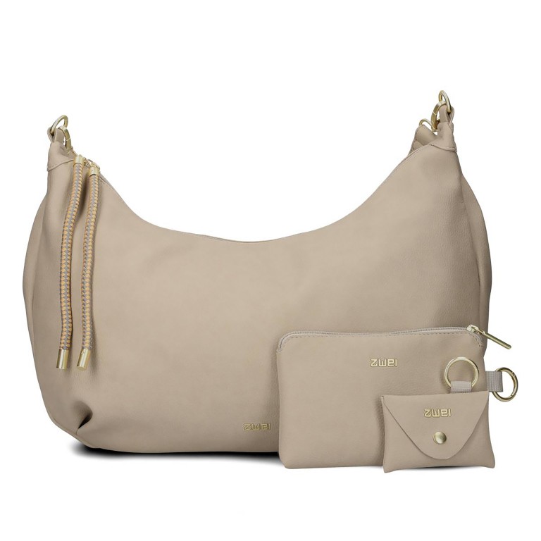 Beuteltasche Lola Moon Bag LO140 Sand Gold, Farbe: beige, Marke: Zwei, EAN: 4250257939950, Abmessungen in cm: 44x33x20, Bild 8 von 9