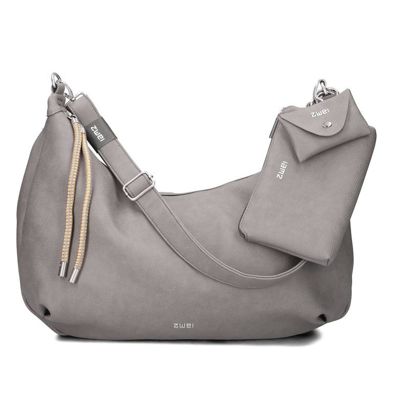 Beuteltasche Lola Moon Bag LO140 Grey Silver, Farbe: grau, Marke: Zwei, EAN: 4250257940017, Abmessungen in cm: 44x33x20, Bild 1 von 9