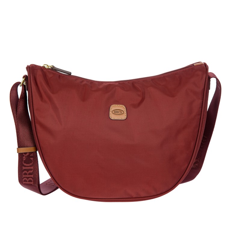 Beuteltasche X-BAG & X-Travel Moonbag Bordeaux, Farbe: rot/weinrot, Marke: Brics, EAN: 8016623978031, Abmessungen in cm: 33x26x9.5, Bild 1 von 7