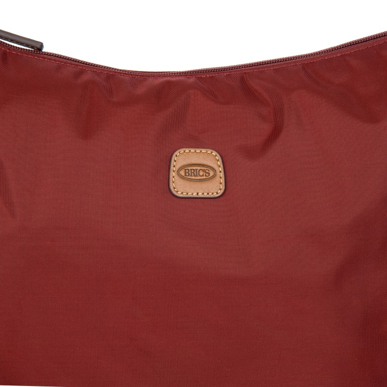 Beuteltasche X-BAG & X-Travel Moonbag Bordeaux, Farbe: rot/weinrot, Marke: Brics, EAN: 8016623978031, Abmessungen in cm: 33x26x9.5, Bild 7 von 7