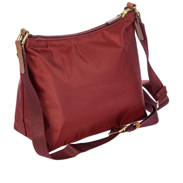 Beuteltasche X-BAG & X-Travel Bordeaux, Farbe: rot/weinrot, Marke: Brics, EAN: 8016623978079, Abmessungen in cm: 30x20x13, Bild 4 von 7