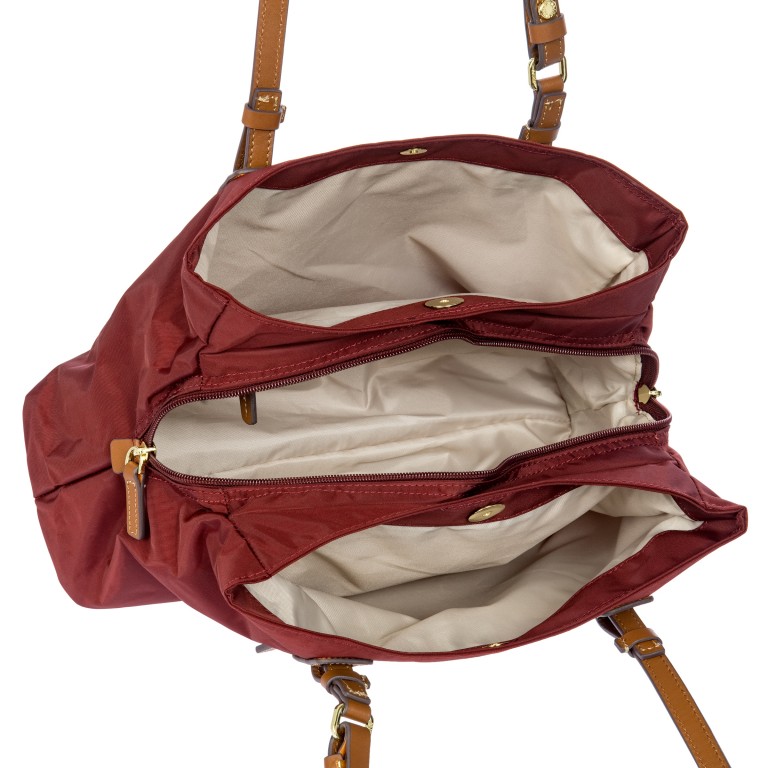 Shopper X-BAG & X-Travel 3 Fächer Größe M Bordeaux, Farbe: rot/weinrot, Marke: Brics, EAN: 8016623978147, Abmessungen in cm: 32x25x15, Bild 6 von 7