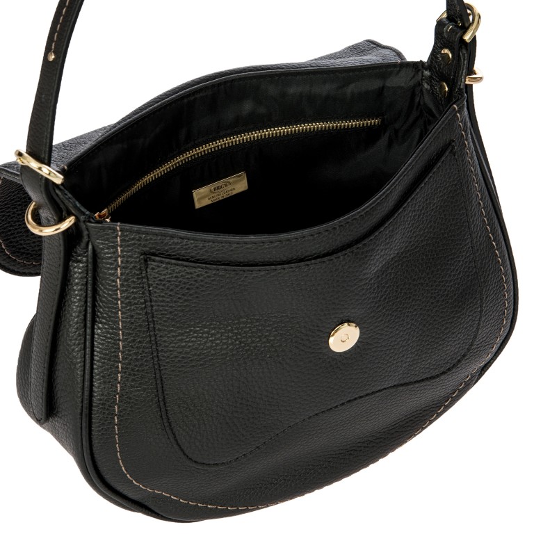 Umhängetasche Gondola Stella Bag Black, Farbe: schwarz, Marke: Brics, EAN: 8016623903828, Abmessungen in cm: 28x23x9, Bild 7 von 8