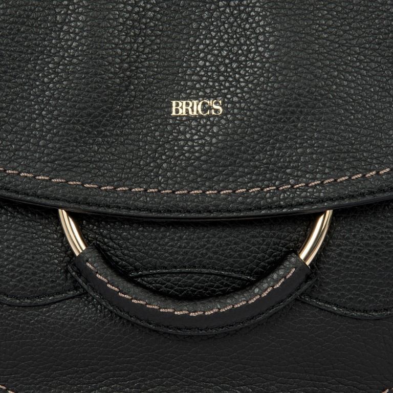 Umhängetasche Gondola Stella Bag Black, Farbe: schwarz, Marke: Brics, EAN: 8016623903828, Abmessungen in cm: 28x23x9, Bild 8 von 8