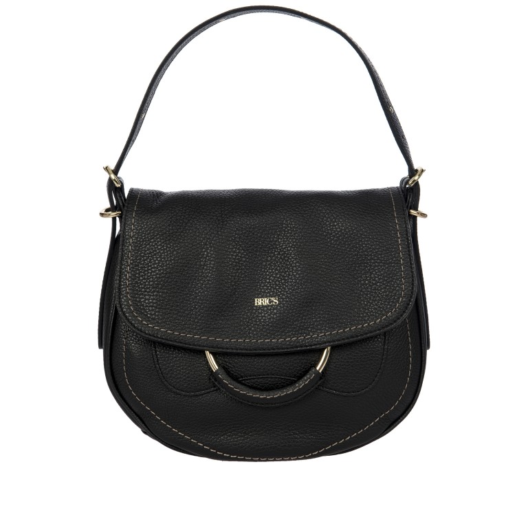 Umhängetasche Gondola Stella Bag Black, Farbe: schwarz, Marke: Brics, EAN: 8016623903828, Abmessungen in cm: 28x23x9, Bild 1 von 8
