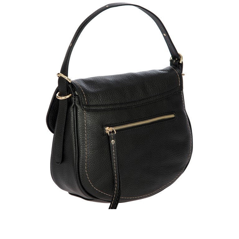 Umhängetasche Gondola Stella Bag Black, Farbe: schwarz, Marke: Brics, EAN: 8016623903828, Abmessungen in cm: 28x23x9, Bild 4 von 8