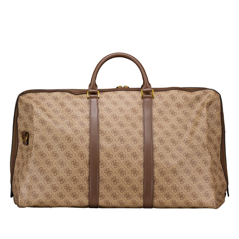 Reisetasche Pisa 4G-Logo Größe 56 cm Beige Brown Blue, Farbe: braun, Marke: Guess, EAN: 7628907210334, Abmessungen in cm: 56x30x22, Bild 3 von 5