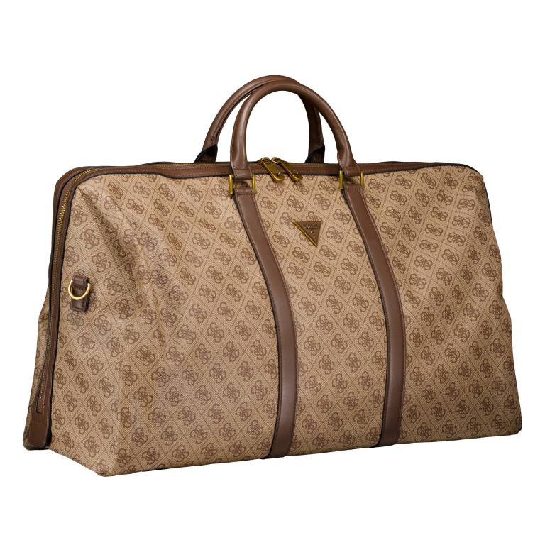 Reisetasche Pisa 4G-Logo Größe 56 cm Beige Brown Blue, Farbe: braun, Marke: Guess, EAN: 7628907210334, Abmessungen in cm: 56x30x22, Bild 2 von 5