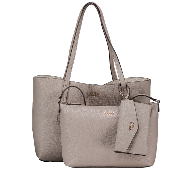 Shopper Bag in Bag Dark Taupe, Farbe: taupe/khaki, Marke: Guess, EAN: 0198659031350, Abmessungen in cm: 36x27x12.5, Bild 1 von 9