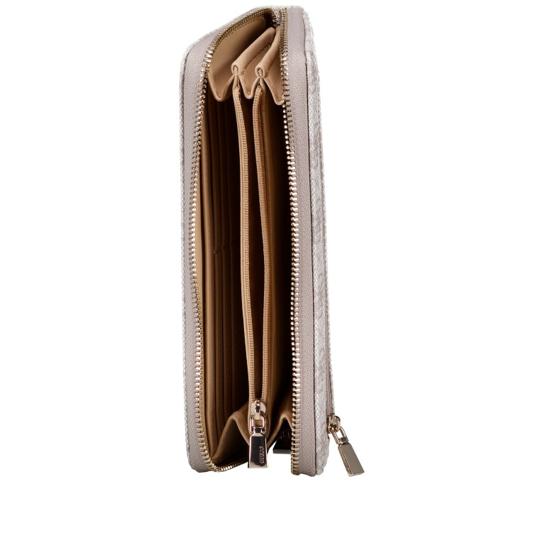 Geldbörse Laurel II 4G-Logo mit Griffschlaufe Dark Taupe, Farbe: taupe/khaki, Marke: Guess, EAN: 0190231996859, Abmessungen in cm: 20.5x10x2.8, Bild 5 von 5