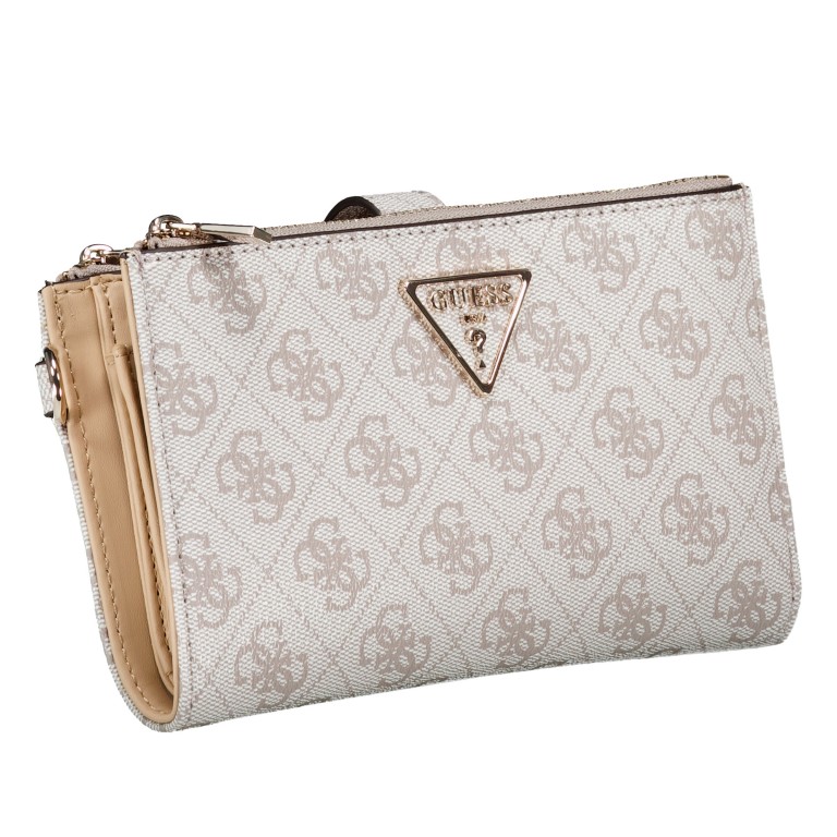 Geldbörse / Handytasche Laurel II 4G-Logo mit Griffschlaufe Dark Taupe, Farbe: taupe/khaki, Marke: Guess, EAN: 0190231996873, Abmessungen in cm: 18.5x11x2.5, Bild 2 von 5