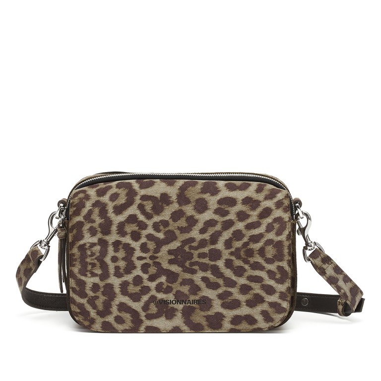 Umhängetasche Essential Emily Cozy Leo Print, Farbe: braun, Marke: Les Visionnaires, EAN: 4262499033594, Abmessungen in cm: 23x16.5x6.5, Bild 1 von 6