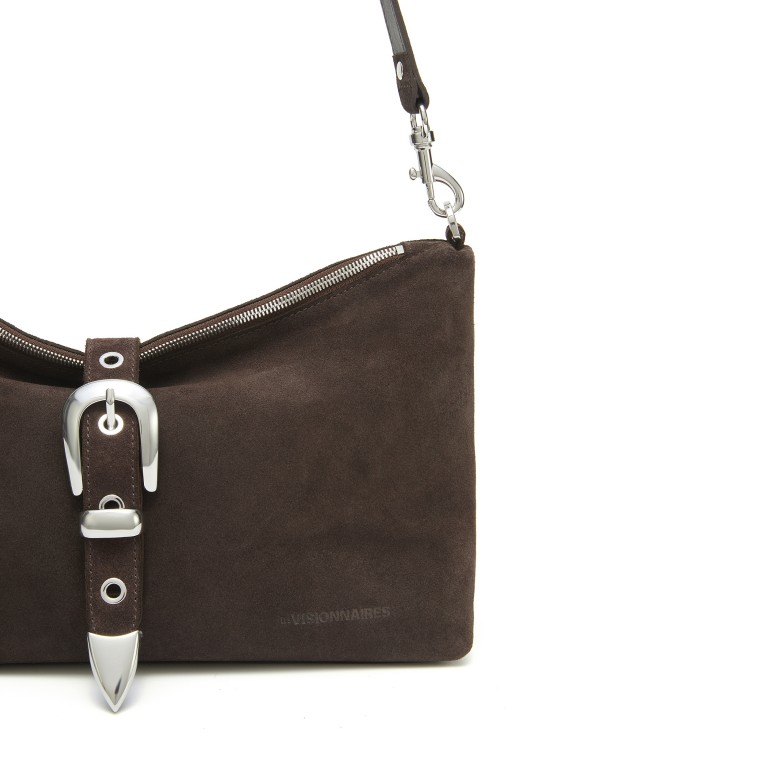 Umhängetasche Rebel Marion Cozy Dark Brown, Farbe: braun, Marke: Les Visionnaires, EAN: 4262499036113, Abmessungen in cm: 31.5x19x14, Bild 6 von 6