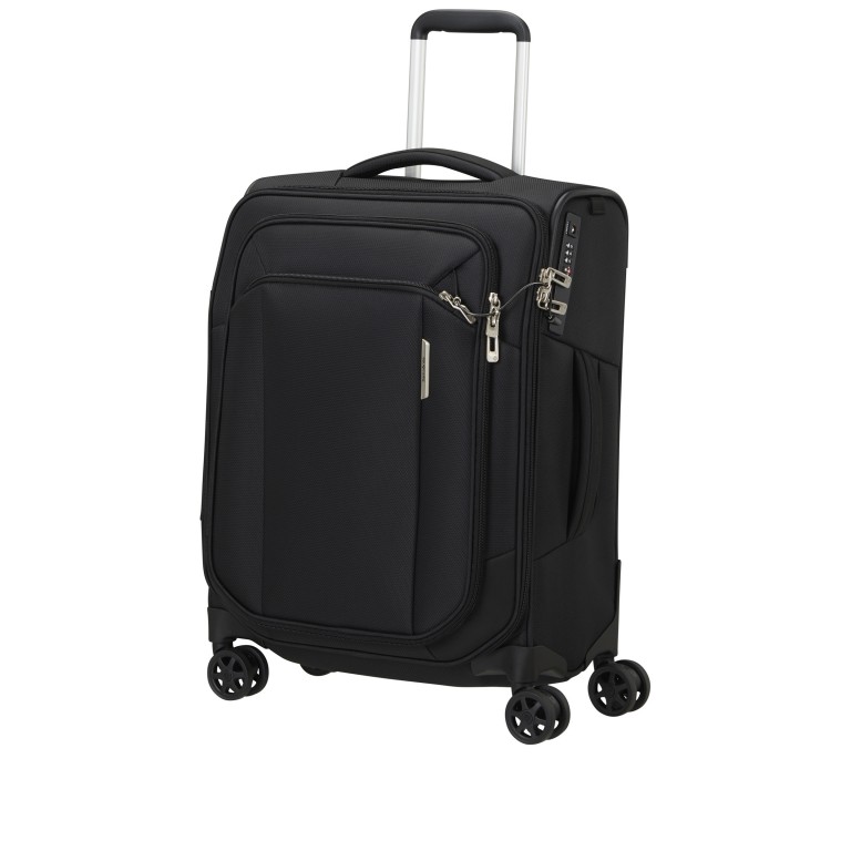 Koffer Respark Spinner 55 IATA-Maß Ozone Black, Farbe: schwarz, Marke: Samsonite, EAN: 5400520165350, Abmessungen in cm: 40x55x20, Bild 2 von 18
