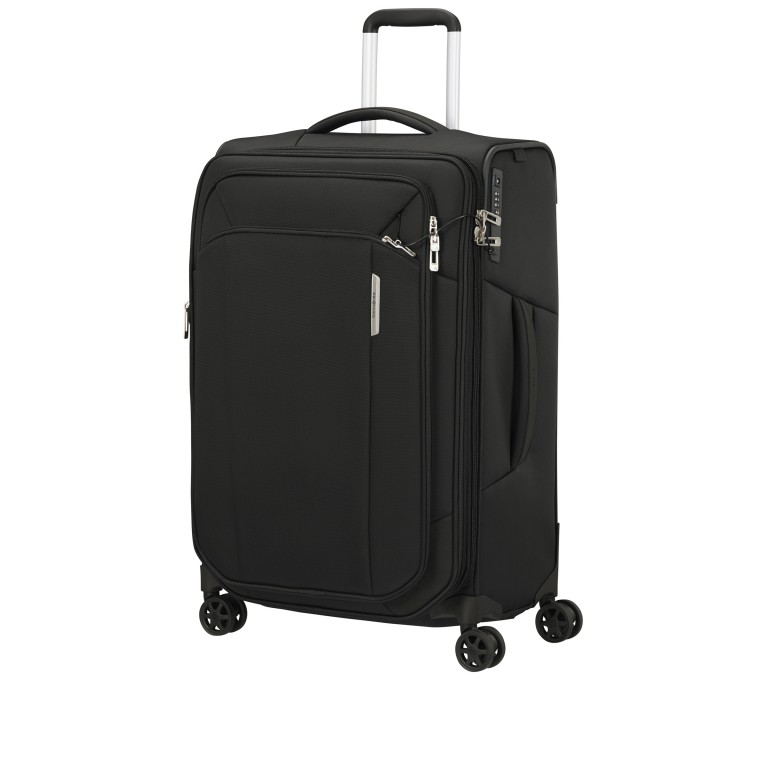 Koffer Respark Spinner 67 erweiterbar auf 92 Liter Ozone Black, Farbe: schwarz, Marke: Samsonite, EAN: 5400520165459, Abmessungen in cm: 43x67x29, Bild 2 von 17
