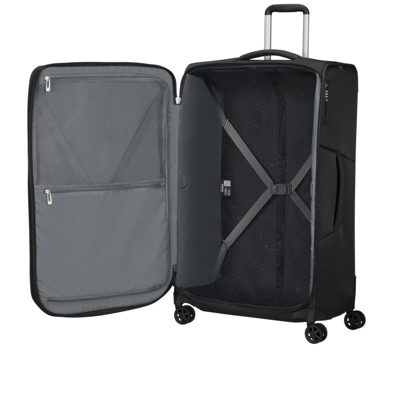 Koffer Respark Spinner 79 erweiterbar auf 140 Liter Ozone Black, Farbe: schwarz, Marke: Samsonite, EAN: 5400520165480, Abmessungen in cm: 48x79x31, Bild 8 von 17