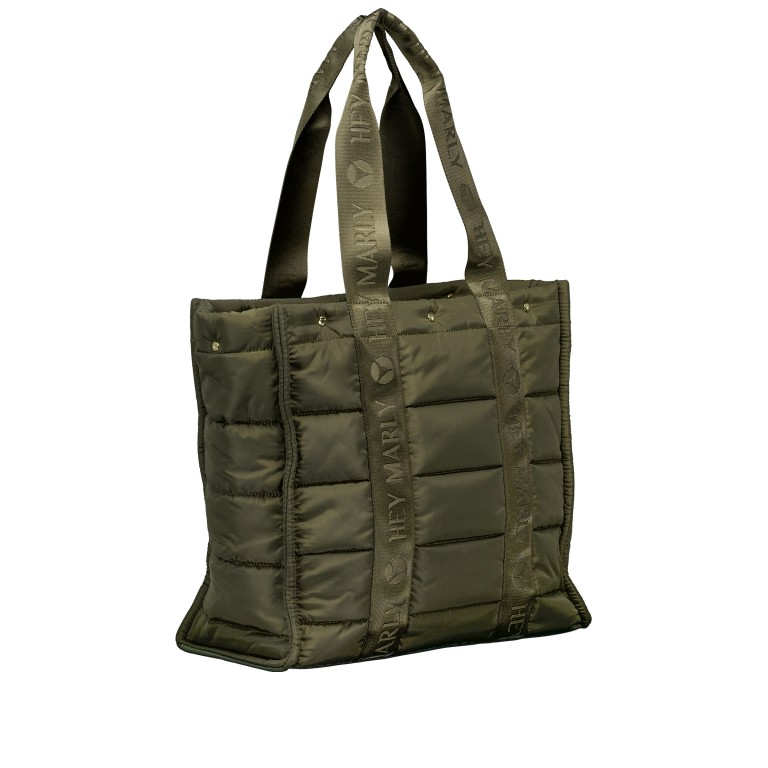 Shopper Best Buddy DKLGRÜN/Forest, Farbe: grün/oliv, Marke: Hey Marly, EAN: 4262484652649, Abmessungen in cm: 41x36x18, Bild 2 von 5