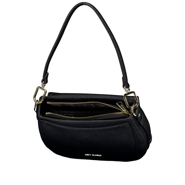 Umhängetasche Big Sister Black, Farbe: schwarz, Marke: Hey Marly, EAN: 4262484652908, Abmessungen in cm: 25x17.5x6, Bild 8 von 8
