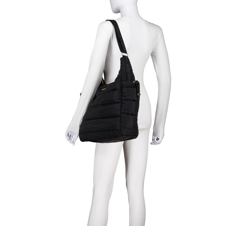 Beuteltasche Alltime Buddy Black, Farbe: schwarz, Marke: Hey Marly, EAN: 4262484653028, Abmessungen in cm: 51x40x5, Bild 4 von 5