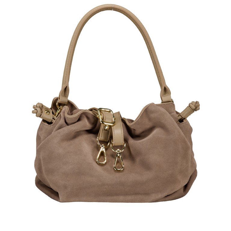 Umhängetasche Cool Companion Suede S TAUPE/Mocha, Farbe: taupe/khaki, Marke: Hey Marly, EAN: 4262484652748, Abmessungen in cm: 28x24x16, Bild 1 von 7