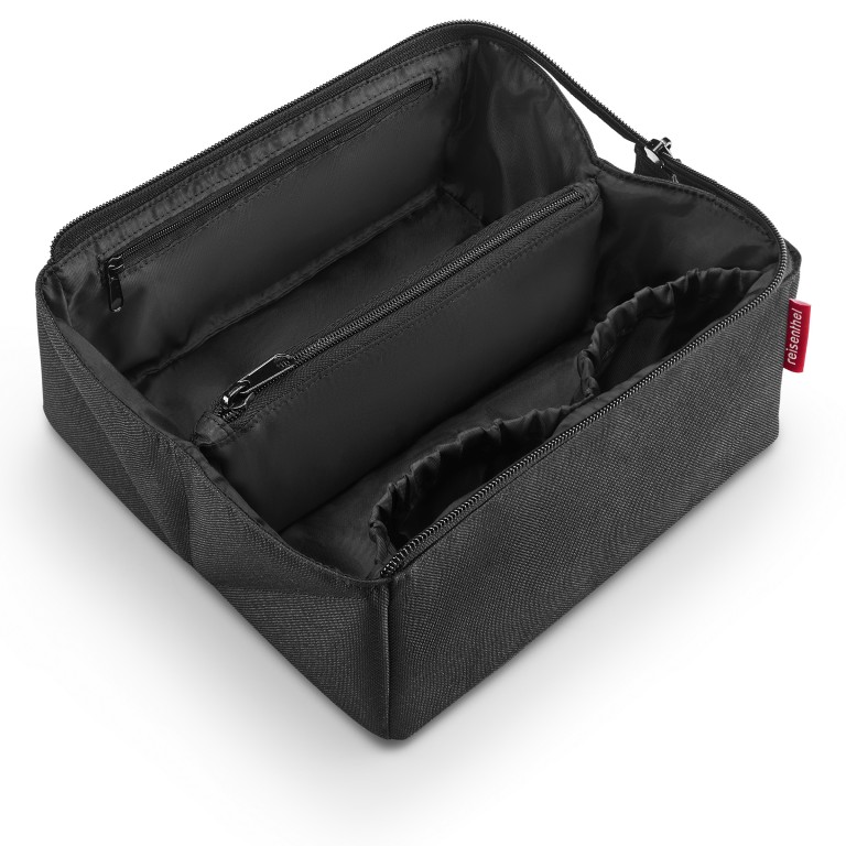 Kulturbeutel Foldcase Black, Farbe: schwarz, Marke: Reisenthel, EAN: 4012013744402, Abmessungen in cm: 23x11x11, Bild 3 von 3
