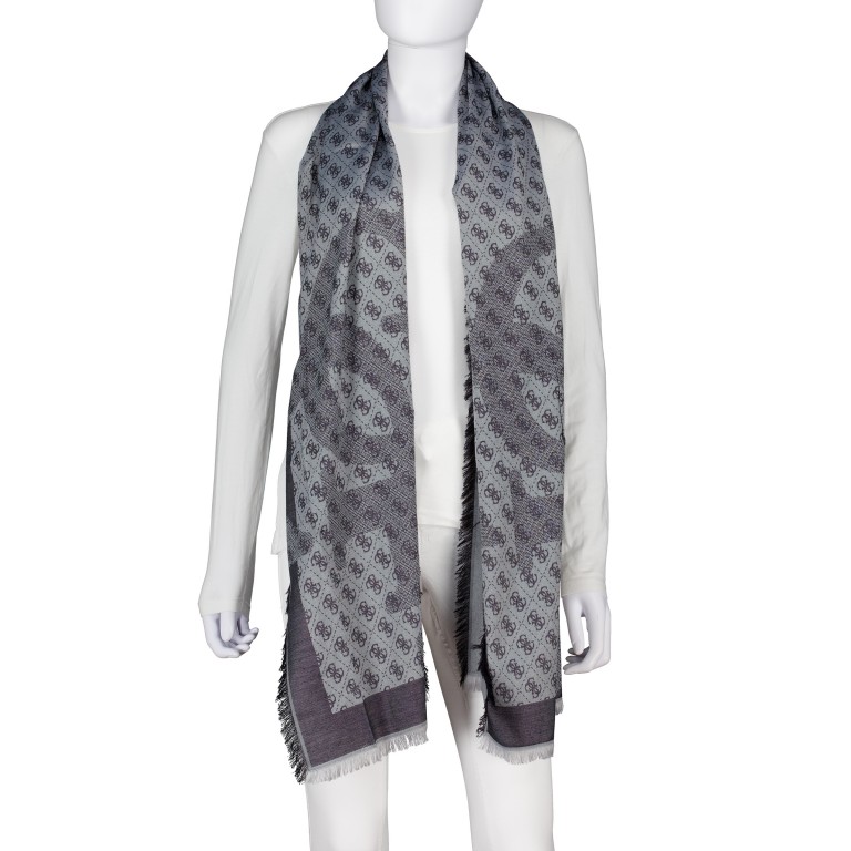 Schal Erica 4G-Logo Coal, Farbe: anthrazit, Marke: Guess, EAN: 7621235353957, Abmessungen in cm: 32x190x0.5, Bild 2 von 5