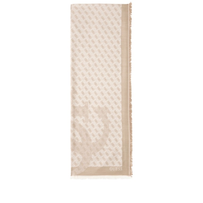 Schal Erica 4G-Logo Latte, Farbe: braun, Marke: Guess, EAN: 7621235353964, Abmessungen in cm: 32x190x0.5, Bild 1 von 5