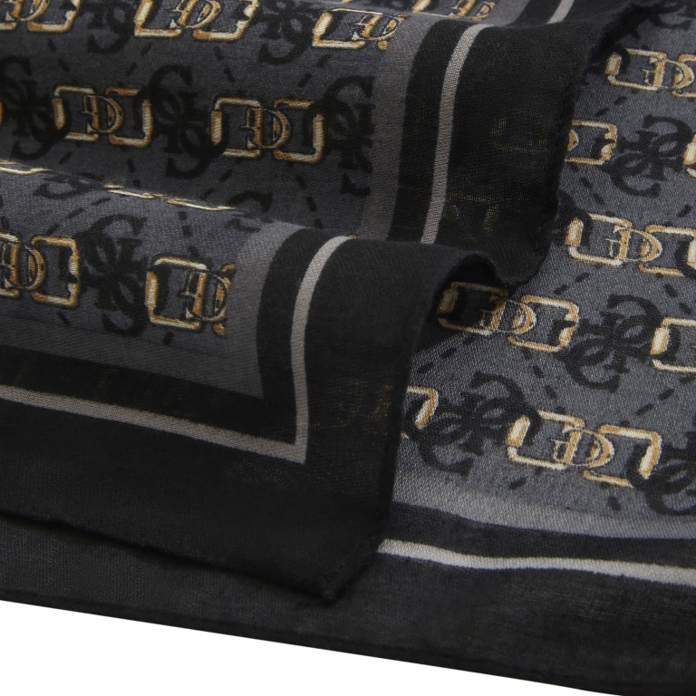 Schal Karnilla 4G-Logo Coal, Farbe: anthrazit, Marke: Guess, EAN: 7621235354022, Abmessungen in cm: 60x180x0.2, Bild 4 von 4