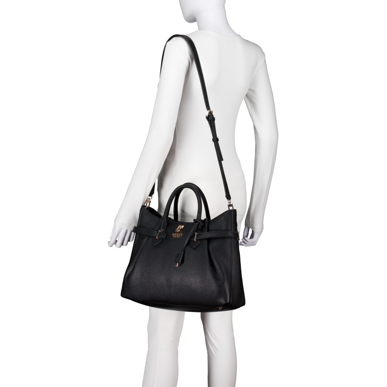 Handtasche Yesba Black, Farbe: schwarz, Marke: Guess, EAN: 0198659025335, Abmessungen in cm: 38x29.5x12, Bild 5 von 7