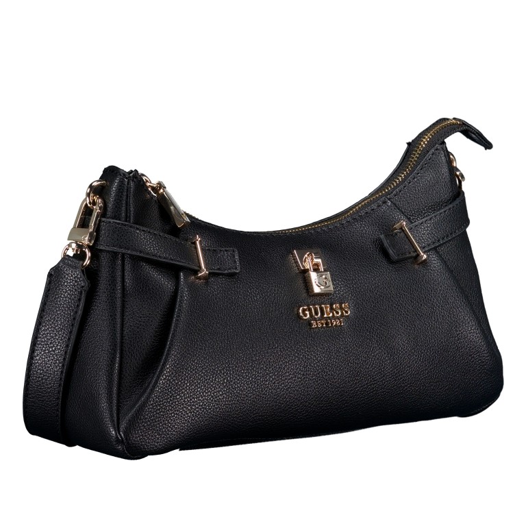 Umhängetasche Yesba Relove Recycle Black, Farbe: schwarz, Marke: Guess, EAN: 0198659025458, Abmessungen in cm: 27.5x18x9.5, Bild 2 von 5