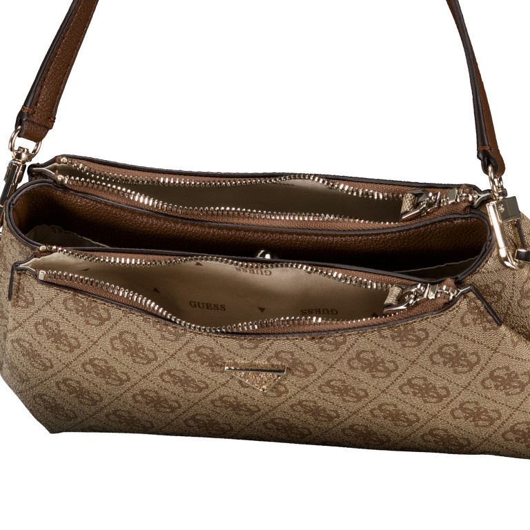 Umhängetasche Noelle II Mini Latte Brown, Farbe: braun, Marke: Guess, EAN: 0198659000820, Abmessungen in cm: 28.5x15x7, Bild 8 von 8