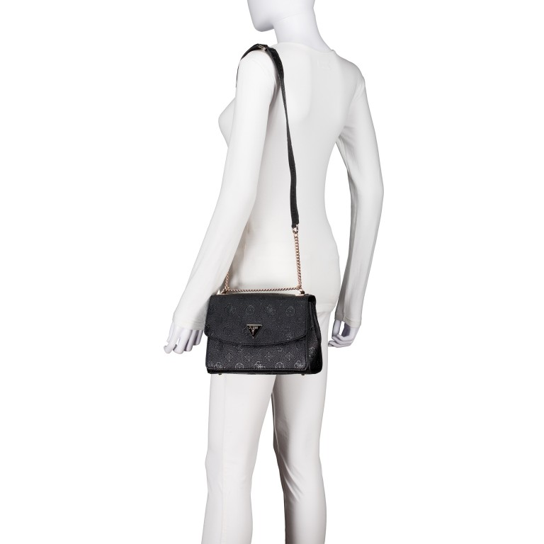 Umhängetasche Cresidia II 4G-Logo Peony Black, Farbe: schwarz, Marke: Guess, EAN: 0190231993940, Abmessungen in cm: 24x17x8.5, Bild 5 von 7