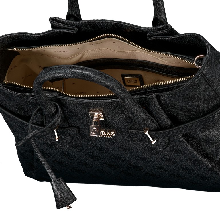 Handtasche Yesba 4G-Logo Coal, Farbe: anthrazit, Marke: Guess, EAN: 0198659028008, Abmessungen in cm: 38x29.5x12, Bild 7 von 7