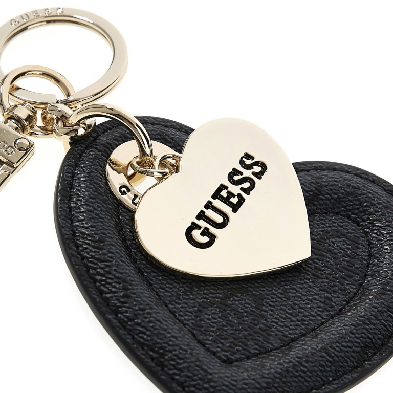 Schlüsselanhänger Yesba 4G-Logo Coal, Farbe: anthrazit, Marke: Guess, EAN: 7621235384098, Abmessungen in cm: 8.5x13.8x0.5, Bild 3 von 3