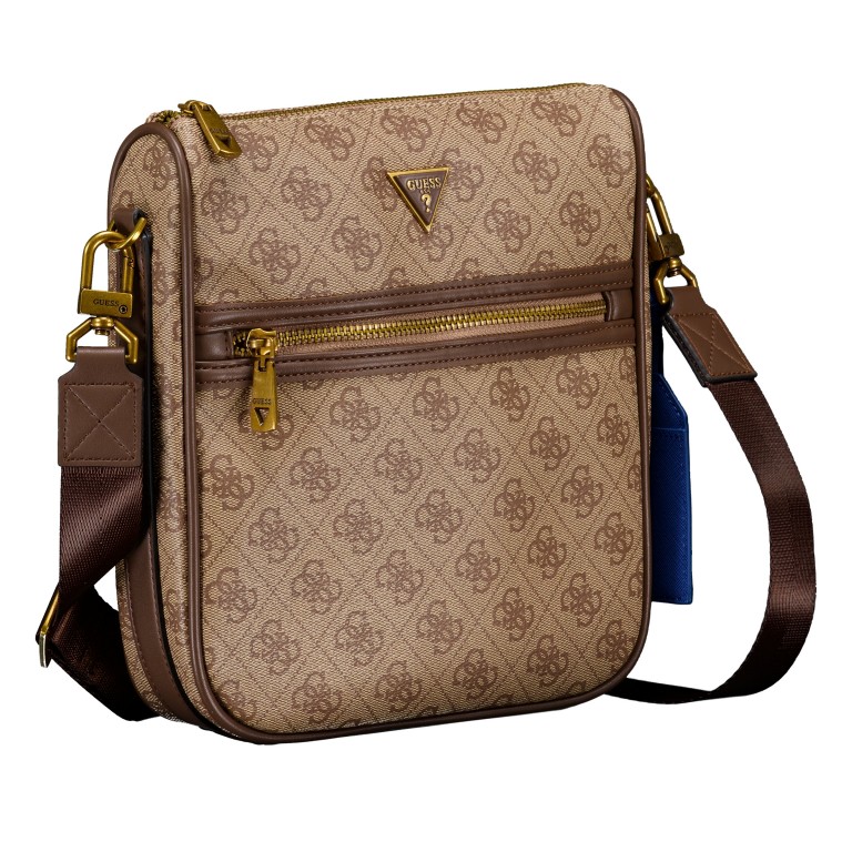 Umhängetasche Milano 4G-Logo Beige Brown, Farbe: braun, Marke: Guess, EAN: 7621806188346, Abmessungen in cm: 22x24x5.5, Bild 2 von 6