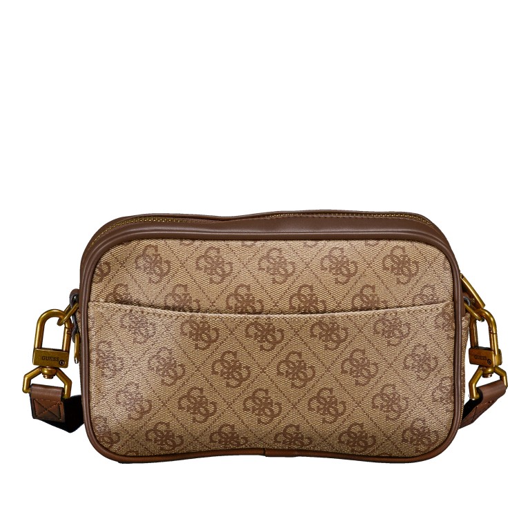 Handgelenktasche / Umhängetasche Milano Camera Bag Beige Brown, Farbe: braun, Marke: Guess, EAN: 7621235331740, Abmessungen in cm: 21x14x5.5, Bild 3 von 7