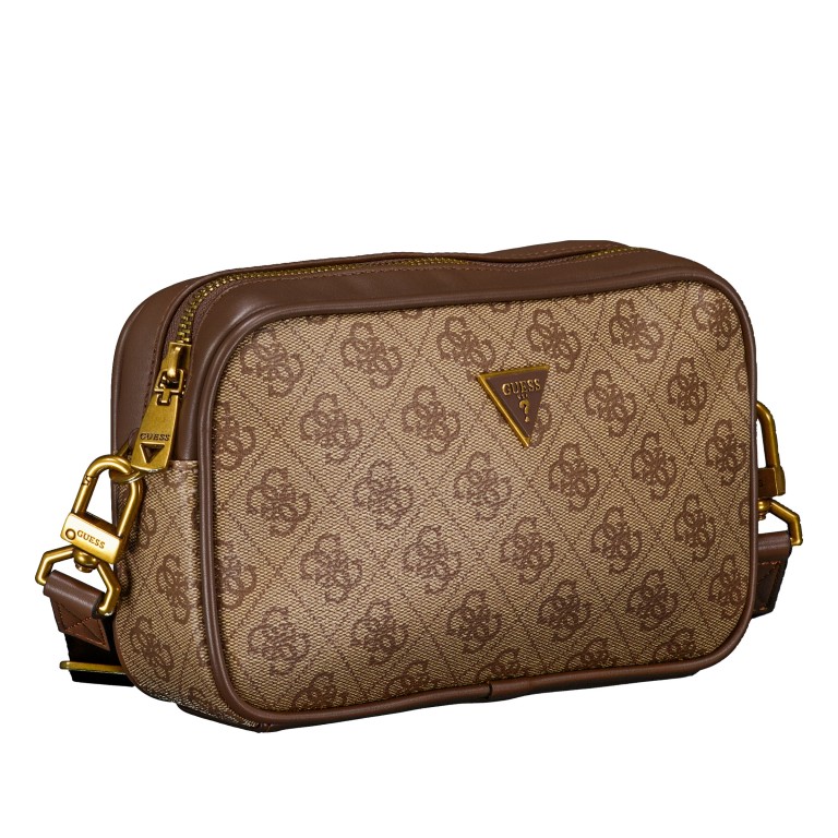 Handgelenktasche / Umhängetasche Milano Camera Bag Beige Brown, Farbe: braun, Marke: Guess, EAN: 7621235331740, Abmessungen in cm: 21x14x5.5, Bild 2 von 7