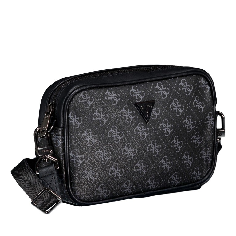Handgelenktasche / Umhängetasche Milano Camera Bag Dark Black, Farbe: schwarz, Marke: Guess, EAN: 7621235331764, Abmessungen in cm: 21x14x5.5, Bild 2 von 7
