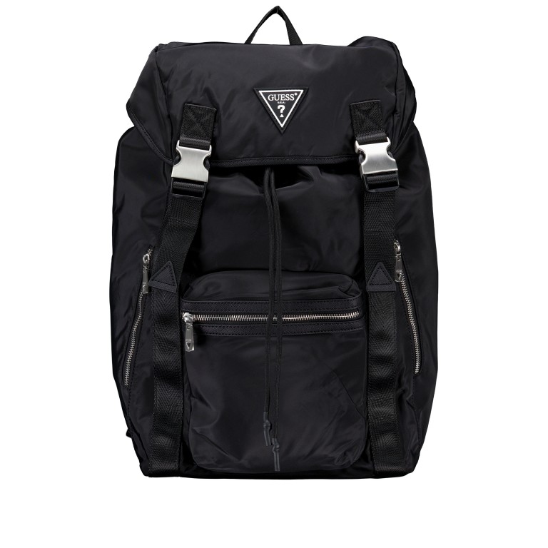 Rucksack Berlin Black, Farbe: schwarz, Marke: Guess, EAN: 7621235331337, Abmessungen in cm: 28.5x44x16, Bild 1 von 6