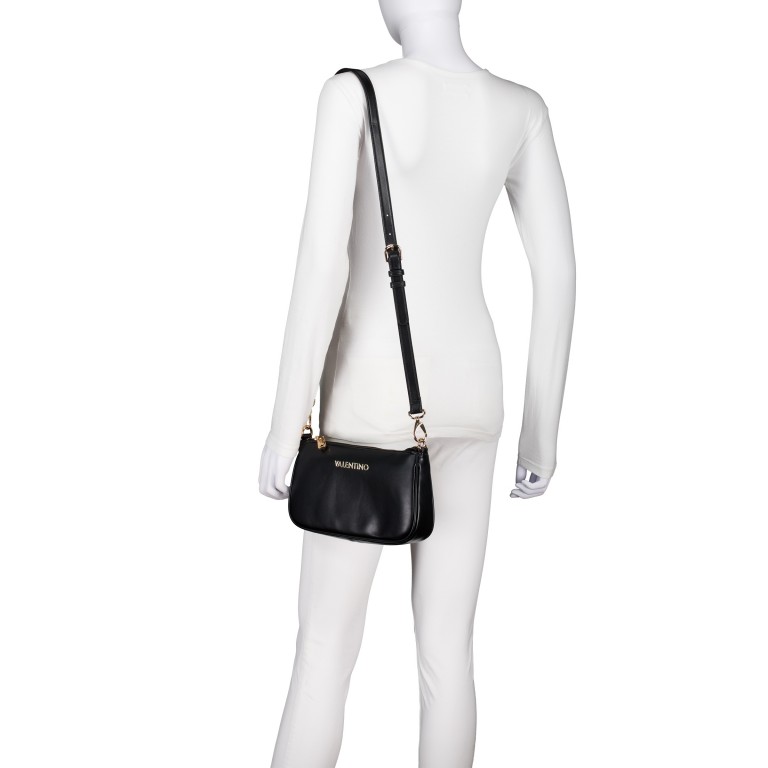 Umhängetasche Clio Relove Recycle Nero, Farbe: schwarz, Marke: Valentino Bags, EAN: 8054942989499, Abmessungen in cm: 26x14x5, Bild 6 von 8