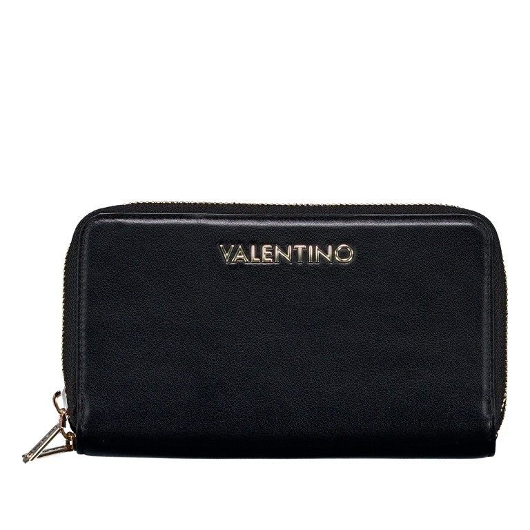 Geldbörse Clio Relove Recycle Nero, Farbe: schwarz, Marke: Valentino Bags, EAN: 8051941002136, Abmessungen in cm: 18.5x11x4, Bild 1 von 4