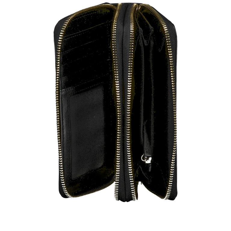 Geldbörse Clio Relove Recycle Nero, Farbe: schwarz, Marke: Valentino Bags, EAN: 8051941002136, Abmessungen in cm: 18.5x11x4, Bild 4 von 4