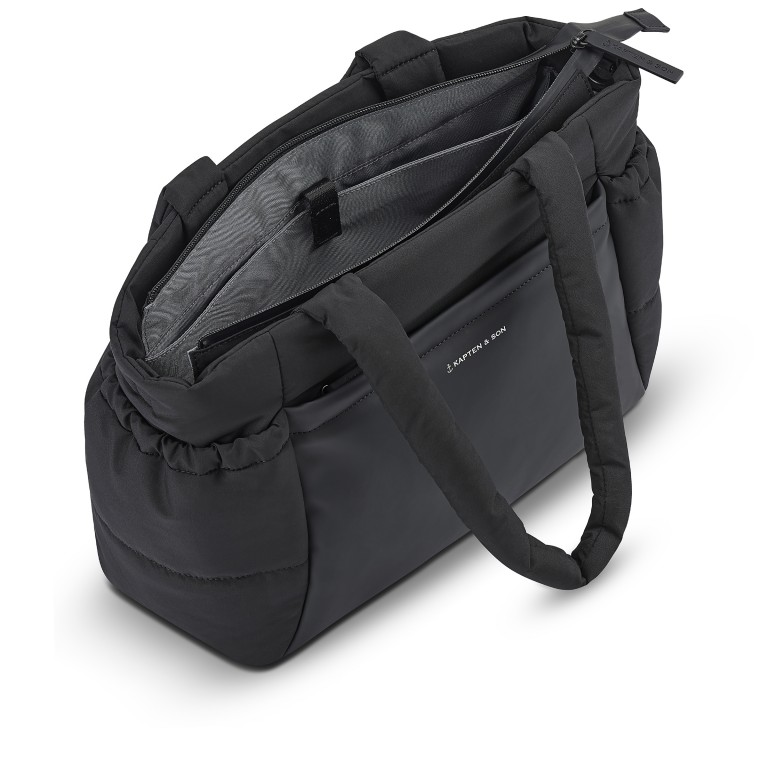 Shopper Hellvi Cloud M All Black, Farbe: schwarz, Marke: Kapten & Son, EAN: 4251145255589, Abmessungen in cm: 41.5x29x11.5, Bild 8 von 13