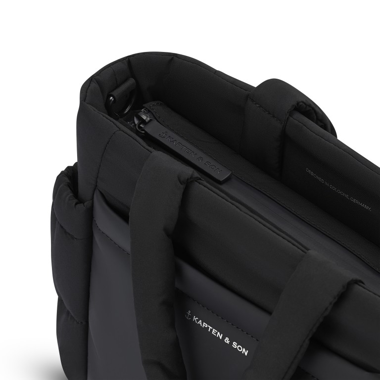 Handtasche Hellvi Cloud S All Black, Farbe: schwarz, Marke: Kapten & Son, EAN: 4251145255619, Abmessungen in cm: 33.5x25.5x5.5, Bild 10 von 13