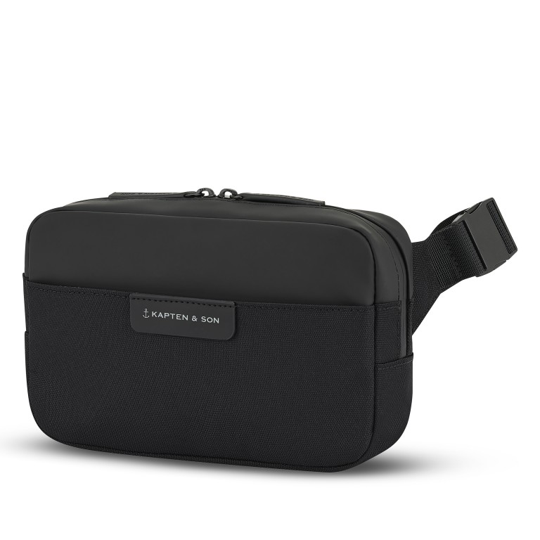 Gürteltasche Bergen Pro Crossbody All Black, Farbe: schwarz, Marke: Kapten & Son, EAN: 4251145254995, Abmessungen in cm: 23x15x6, Bild 2 von 12