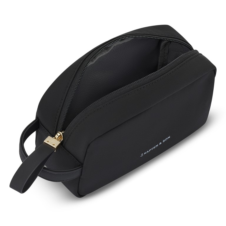 Kosmetik- / Utensilientasche Trosa All Black, Farbe: schwarz, Marke: Kapten & Son, EAN: 4251145256418, Abmessungen in cm: 17.5x10.5x7, Bild 2 von 2
